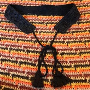 Beaded Bohemian Rope Tie Belt